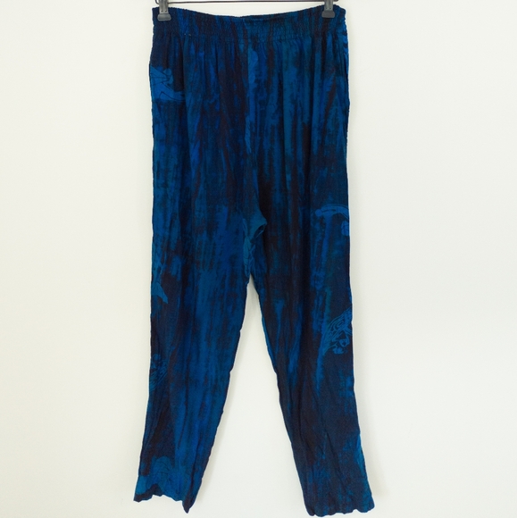 Fengy Pants - Fengy Pants Size Medium Blue Fish Canadian Designed 100% Natural Wood Fabric